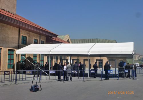 2013 / SECURITY TENT IN HALIC CONGRESS CENTER / 