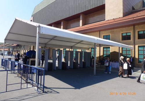 2013 / SECURITY TENT IN HALIC CONGRESS CENTER / 